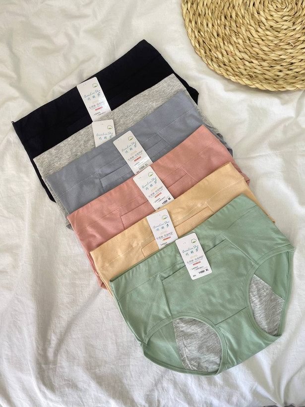 شورتکس پریودی زنانه جیبدار نخ پنبهای وارداتی ضد نشتی