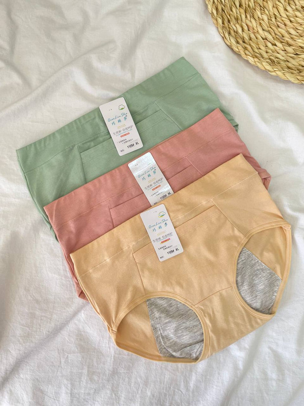 شورتکس پریودی زنانه جیبدار نخ پنبهای وارداتی ضد نشتی