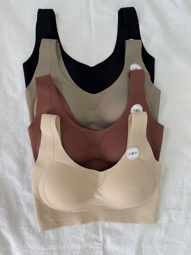 نیمتنه لیزری زنانه کاپ متحرک بدون دوخت با پوشش پهلو و بغل سینه در رنگهای مشکی، بژ، آجری تیره و کرم