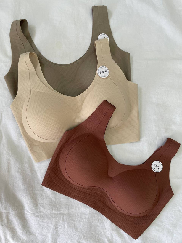 نیمتنه لیزری زنانه کاپ متحرک بدون دوخت با پوشش پهلو و بغل سینه در رنگهای مشکی، بژ، آجری تیره و کرم