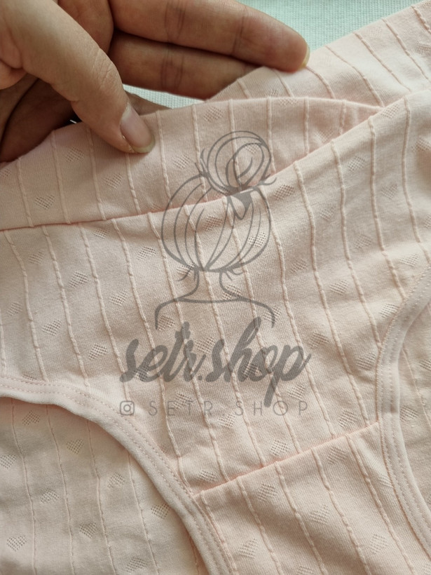 خرید شورت زنانه سوزن دوزی صورتی وارداتی | فاق نخی و کمر چپ و راستی مناسب سایز 38 و 40 | سترشاپ