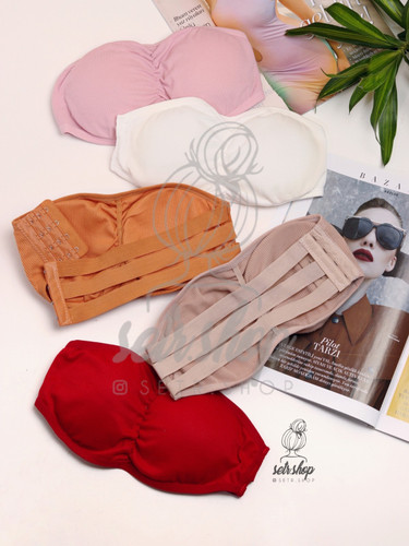 نیمتنه سوتین دکلته بانداجی زنانه با کاپ متحرک و کشهای محکم، مناسب لباس دکلته و مجلسی