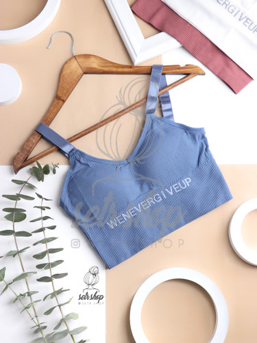 نیمتنه گنی زنانه وارداتی با بند قابل تنظیم و کاپ متحرک در رنگهای مختلف