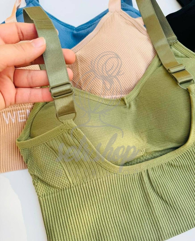 نیمتنه گنی زنانه وارداتی با بند قابل تنظیم و کاپ متحرک در رنگهای مختلف