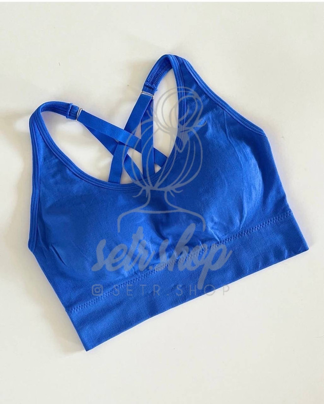 نیمتنه ورزشی با طراحی ضربدری و دستکهای فلزی وارداتی در رنگهای آبی، صورتی، سفید، مشکی، سبز و سرخابی