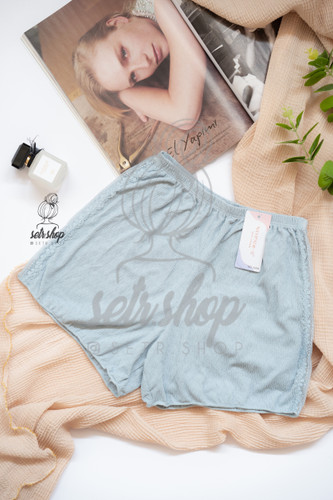 شورتک بغل توری راحتی زنانه وارداتی با کمر کشی و طراحی فری سایز