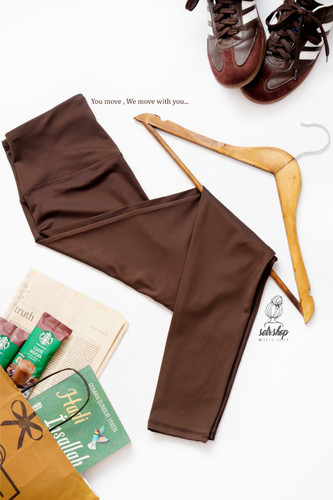 لگ فلامنت اعلا قهوهای نانو با دوخت عالی برای ورزش و استفاده روزمره، سایزبندی M تا XXL