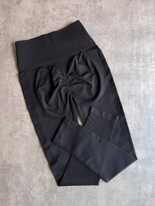 لگ ورزشی پشت چین نانو کمر گنی پهن با دوخت فلت چهارسوزنه در سایز XL تا XXXL مناسب باشگاه و بدنسازی