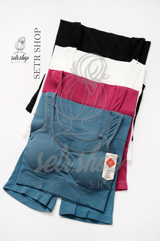 خرید ست نیمتنه و شلوارک کبریتی زئوس | کمر گنی | کاپ متحرک | رنگبندی کامل - سترشاپ