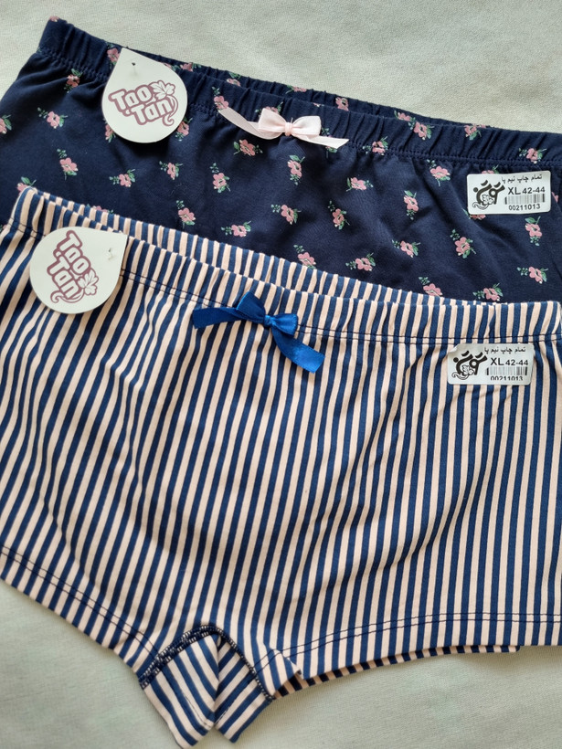 شورت نیم پا نخ پنبه تمام چاپ مارک توتن